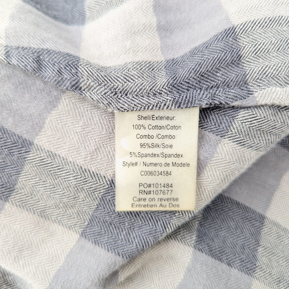 ⭐ Alice + Olivia Plaid Checkered top with bell flared sassy quarter sleeves - Picture 15 of 16